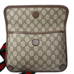 Gucci Vintage Brown Leather Trim Neo Supreme Belt Bag