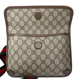 Gucci Vintage Brown Leather Trim Neo Supreme Belt Bag