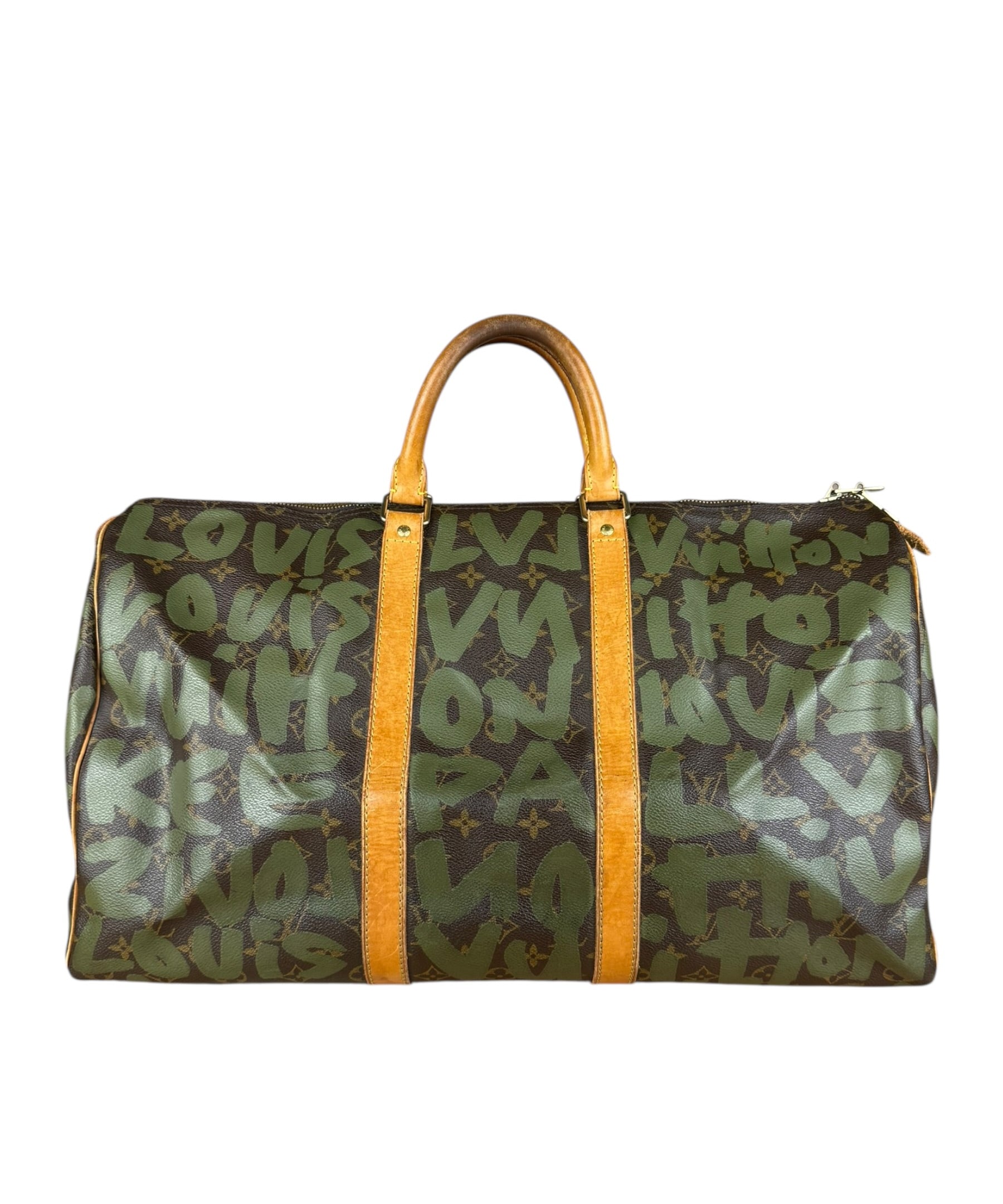 Louis Vuitton Stephen Sprouse Limited Edition Graffiti Keepall 50 Green