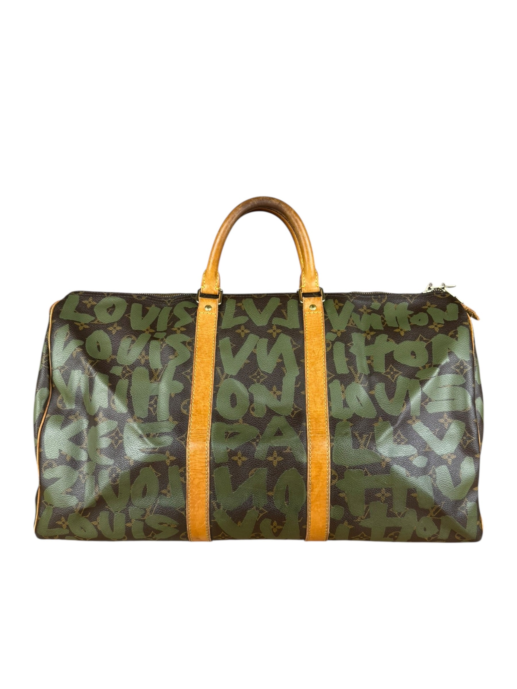 Louis Vuitton Stephen Sprouse Limited Edition Graffiti Keepall 50 Green