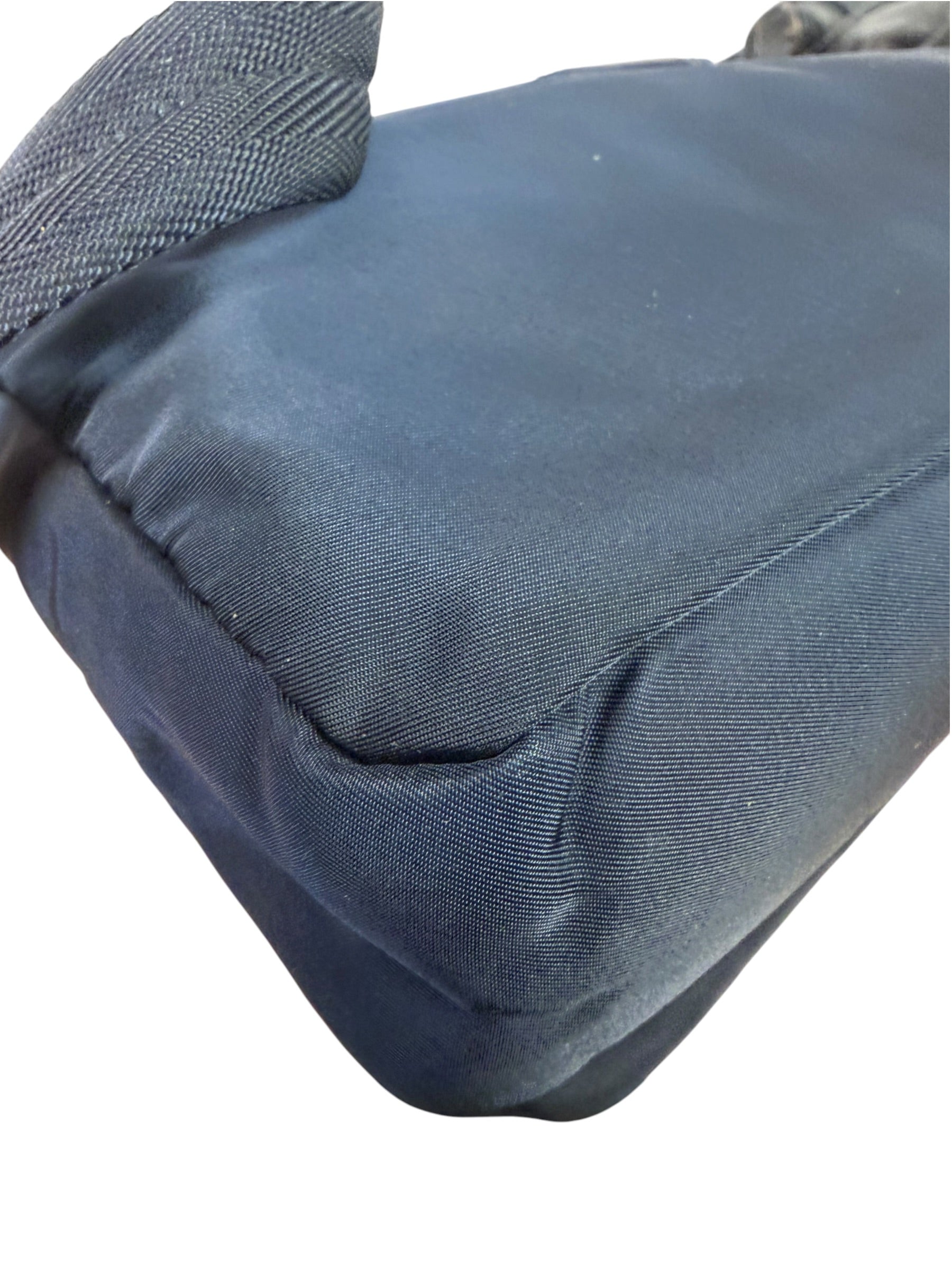 Prada Navy Nylon Tessuto Flap Crossbody