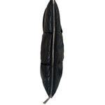 Bottega Veneta Black Leather Maxi Intrecciato Padded Pouch