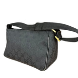 Gucci Vintage GG Black Canvas Pochette