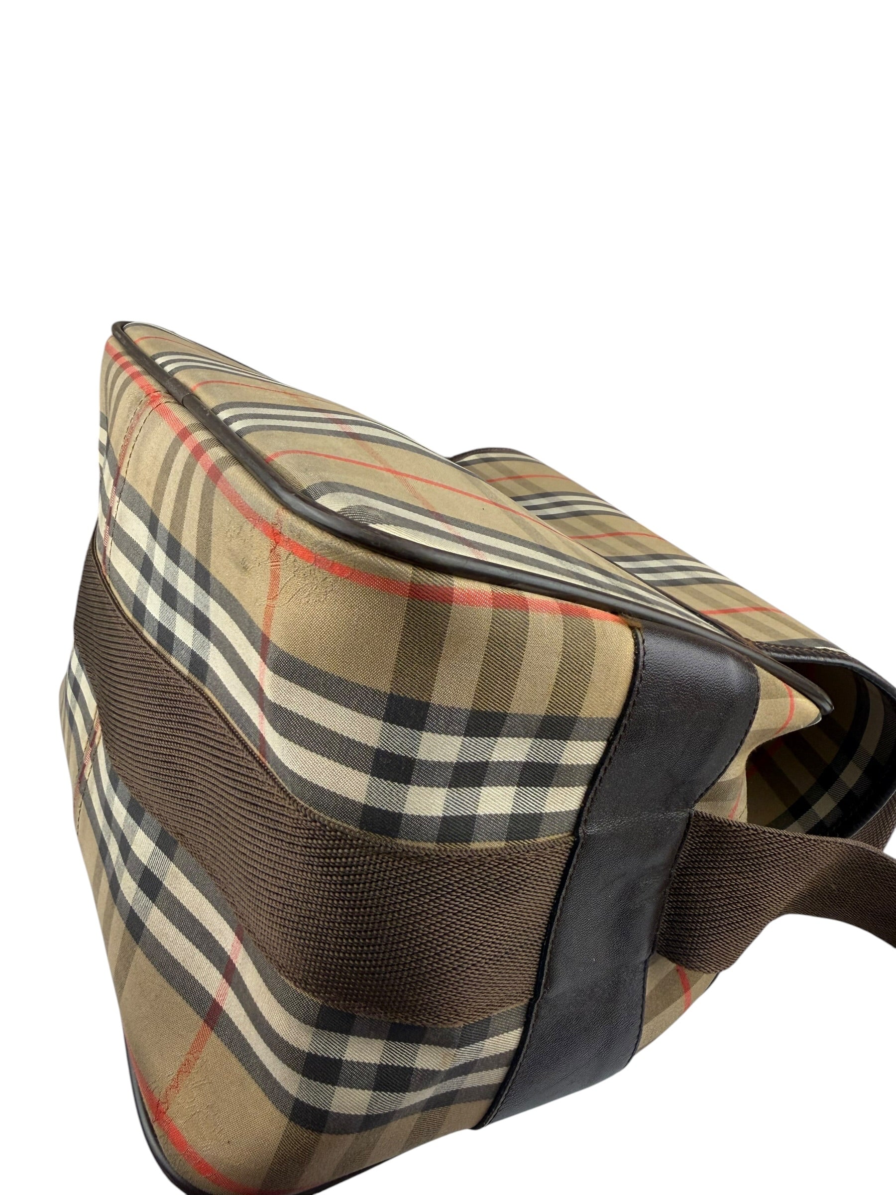 Burberry Vintage Beige/Dark Brown House Shoulder Bag