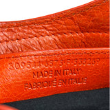 Balenciaga Red Leather Mini City Bag