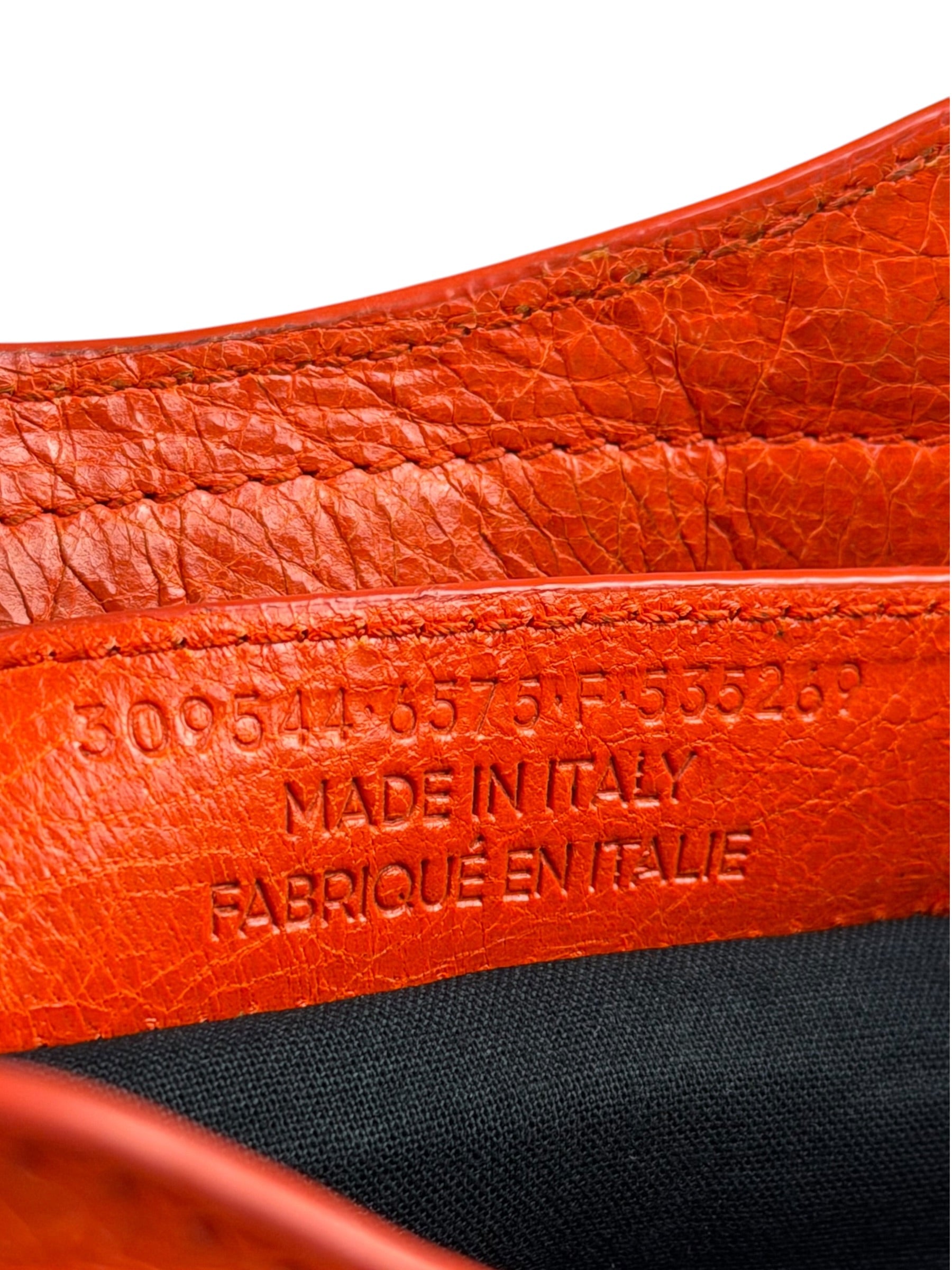 Balenciaga Red Leather Mini City Bag