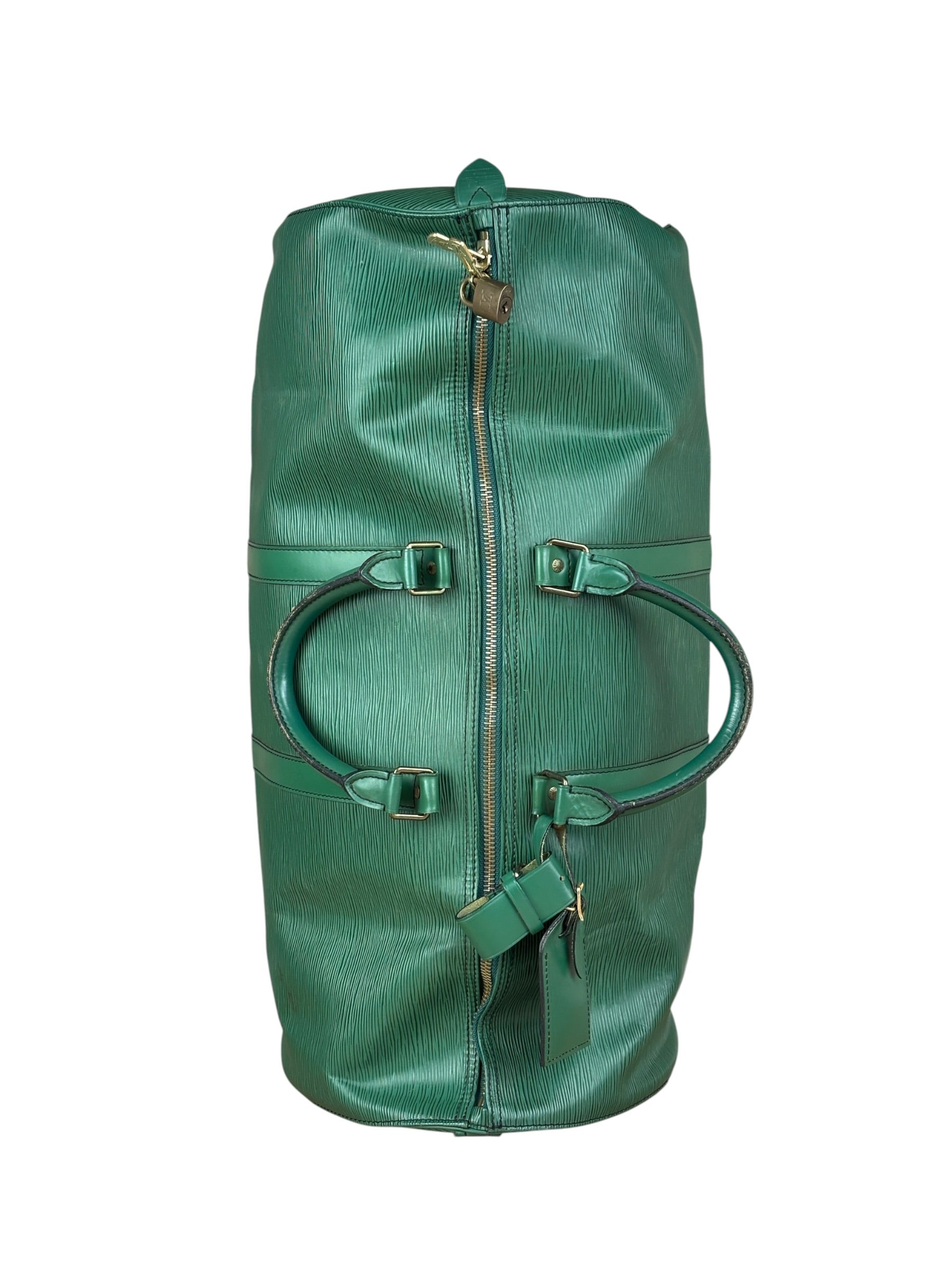 Louis Vuitton Vintage Borneo Green Epi Keepall Bag