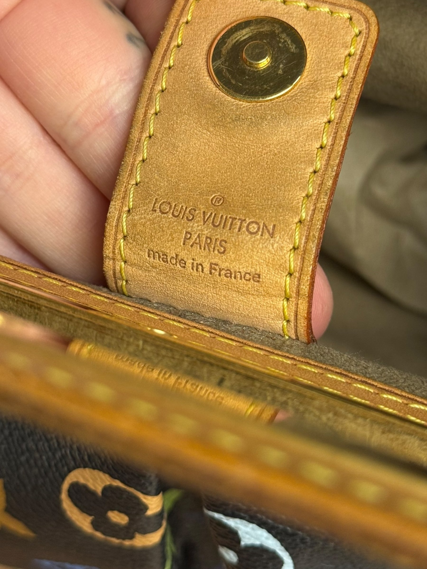 Louis Vuitton Black Murakami Judy MM Handbag