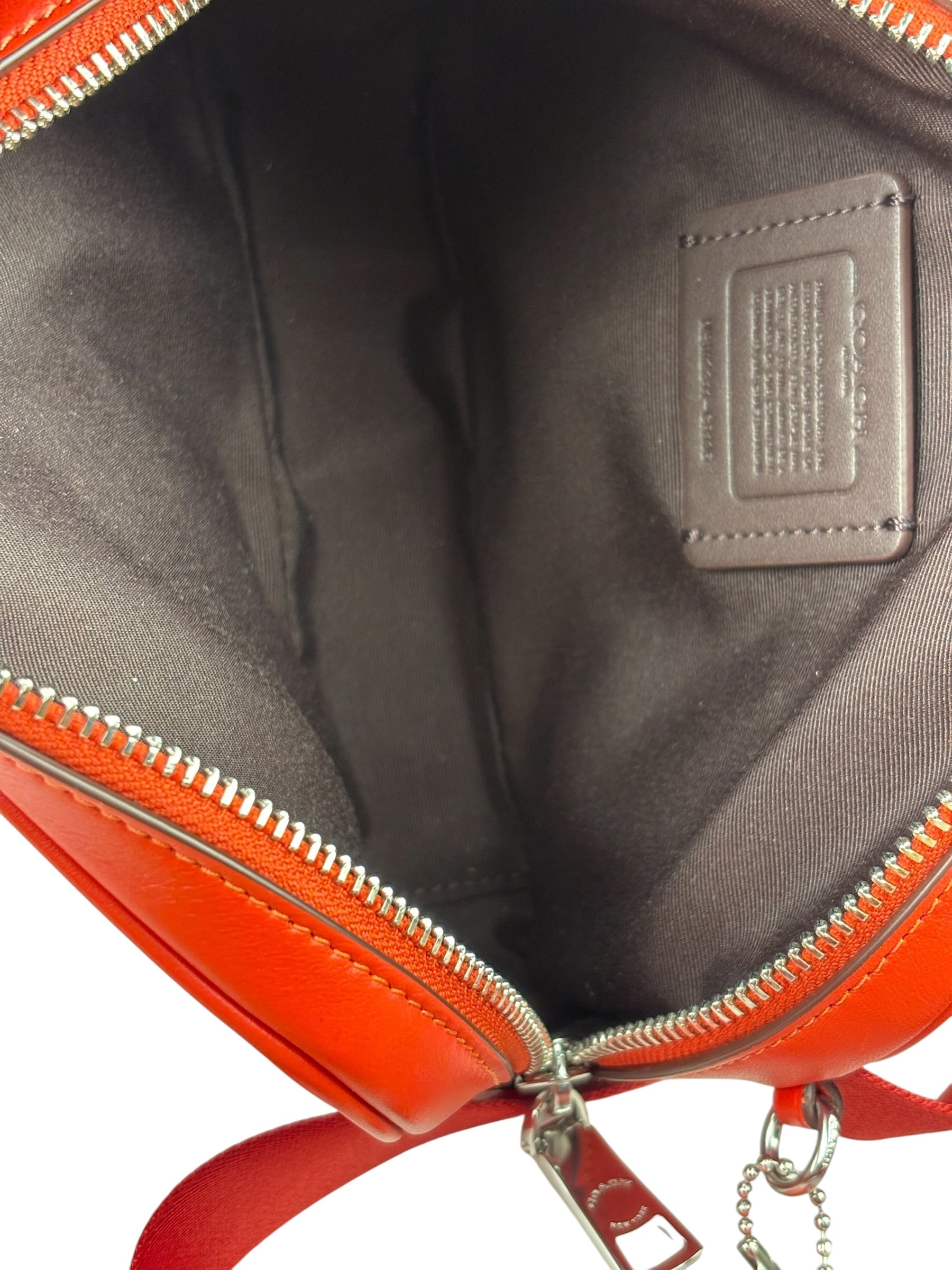 Coach Miami Red Leather Pace Belt Bag