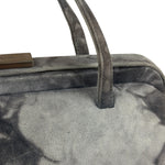 Prada Lux Grey Scamosciato Tie Dye Clutch Top Handbag