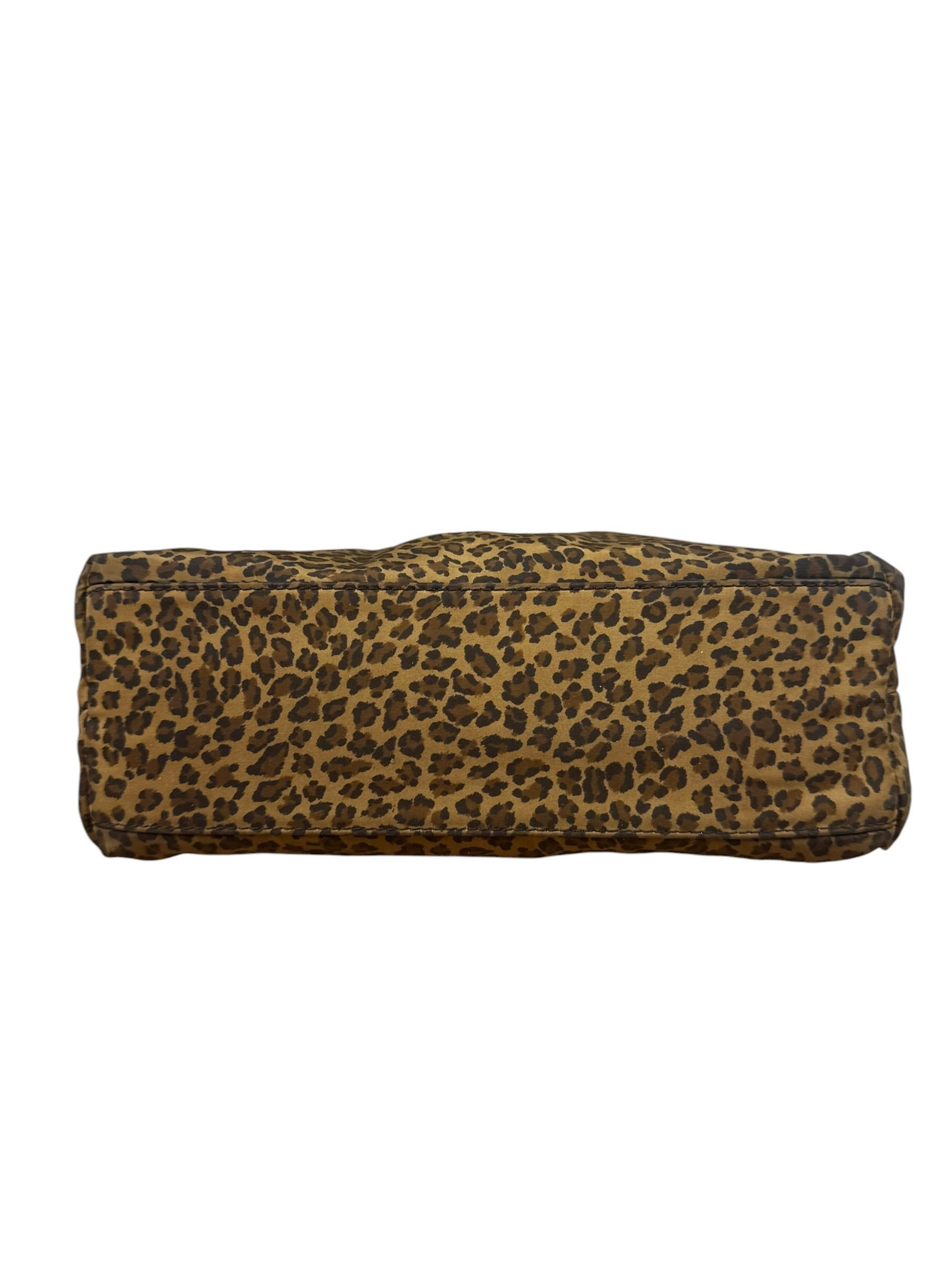 Bottega Veneta Nylon Leopard Print Handbag