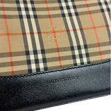 Burberry Haymarket Check Shadow Horse Canvas Shoulder Bag
