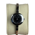 Gucci 105 Round Black Stick Dial Bangle