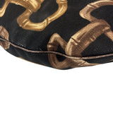 Gucci Black/Brown Leather Trim Half-Moon Hobo Bag