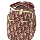 Christian Dior Vintage Red Trotter Boston Bag