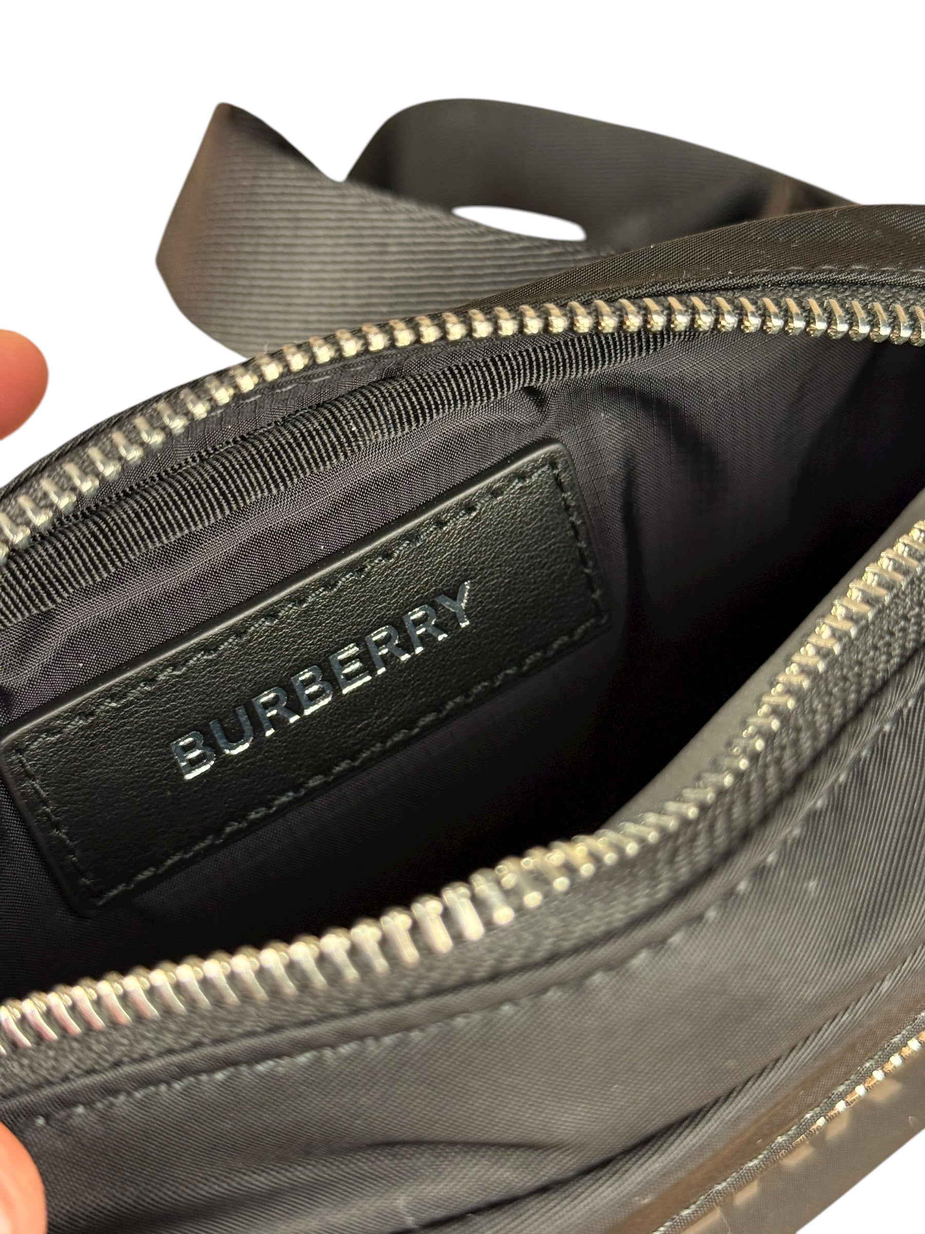 Burberry Logo Print Nylon Cannon Bum Bag