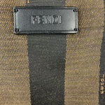 Fendi Pequin Canvas Tote Bag