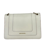 Bvlgari White/Pink Leather Serpenti Forever Shoulder Bag
