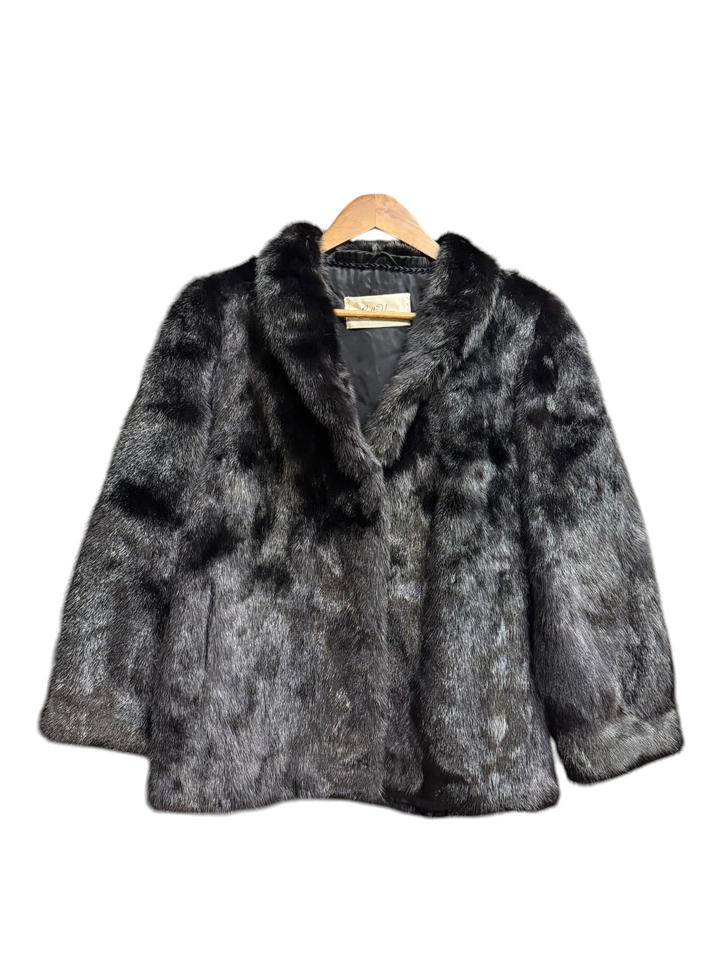 Vintage Belle Vison Black Mink Fur Coat