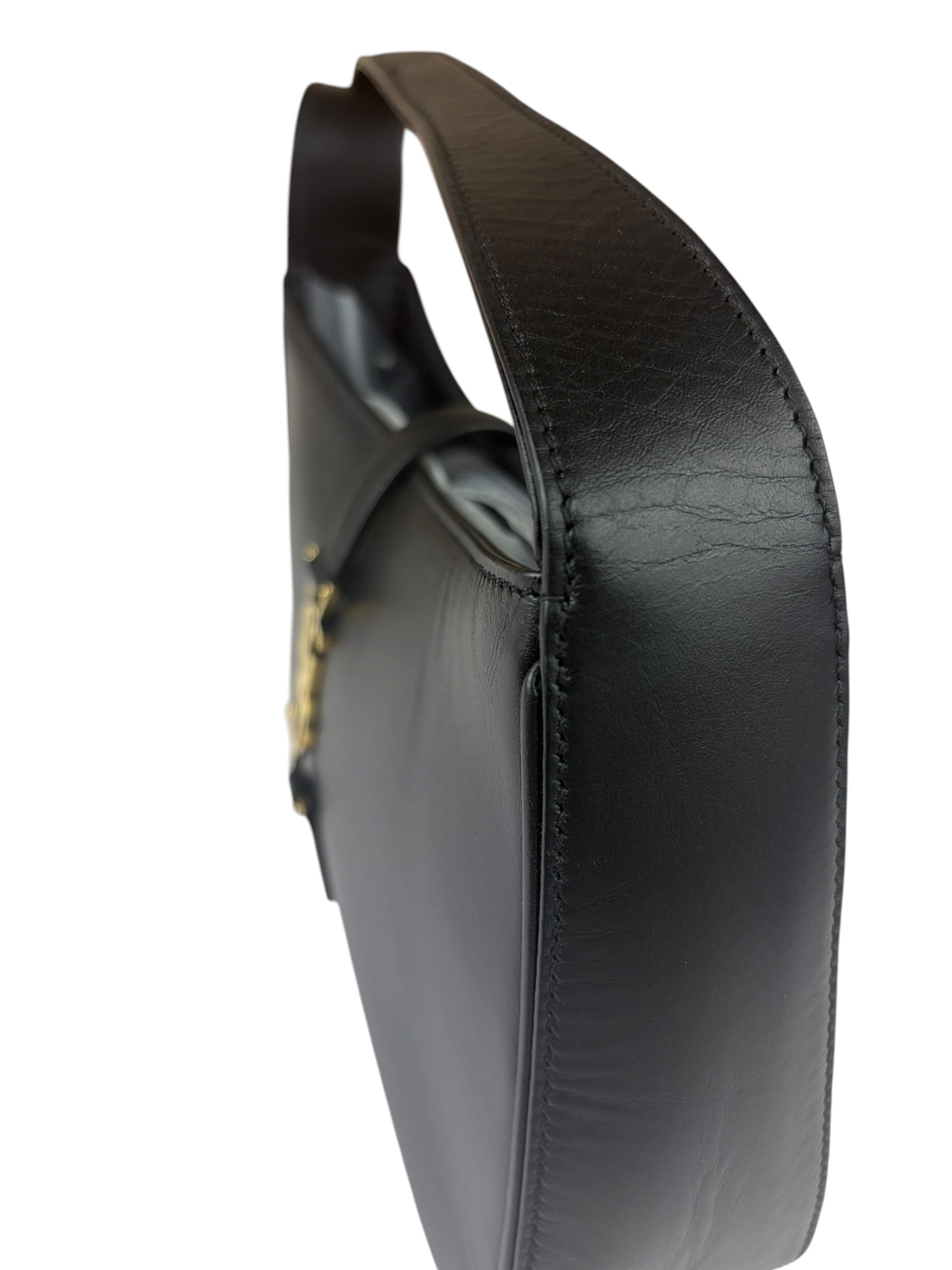 Yves Saint Laurent Black Leather Le 5 À 7 Hobo Bag