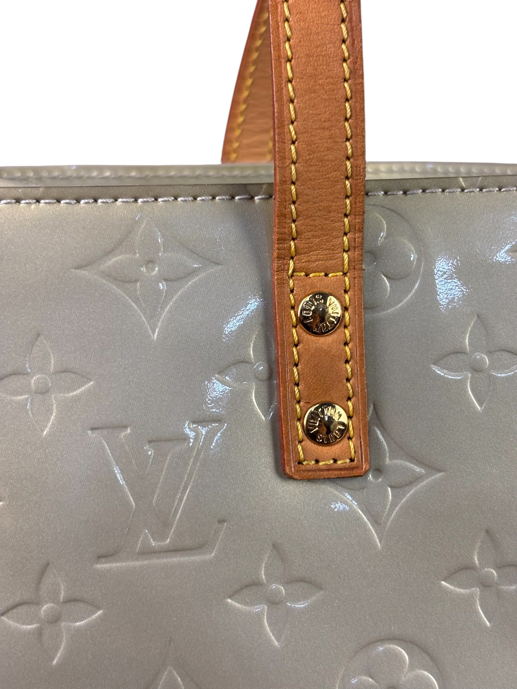 Louis Vuitton Sea Green Monogram Vernis Reade Tote Bag MM