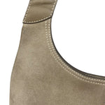 Ferragamo Vintage Beige Suede Hobo Shoulder Bag