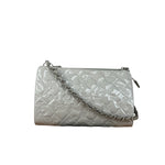 Chanel Vintage Grey Patent Leather Lucky Symbols Icon Pochette 1989