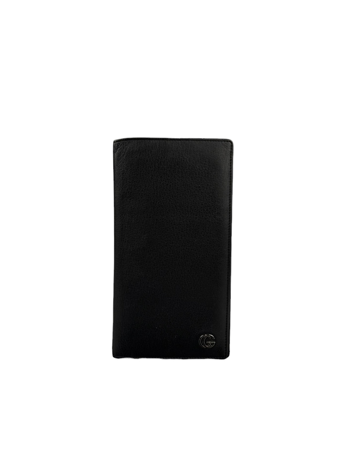 Gucci GG Black Leather Marmont Long Wallet
