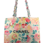 Chanel Floral Print CC Vinyl Tote 1994