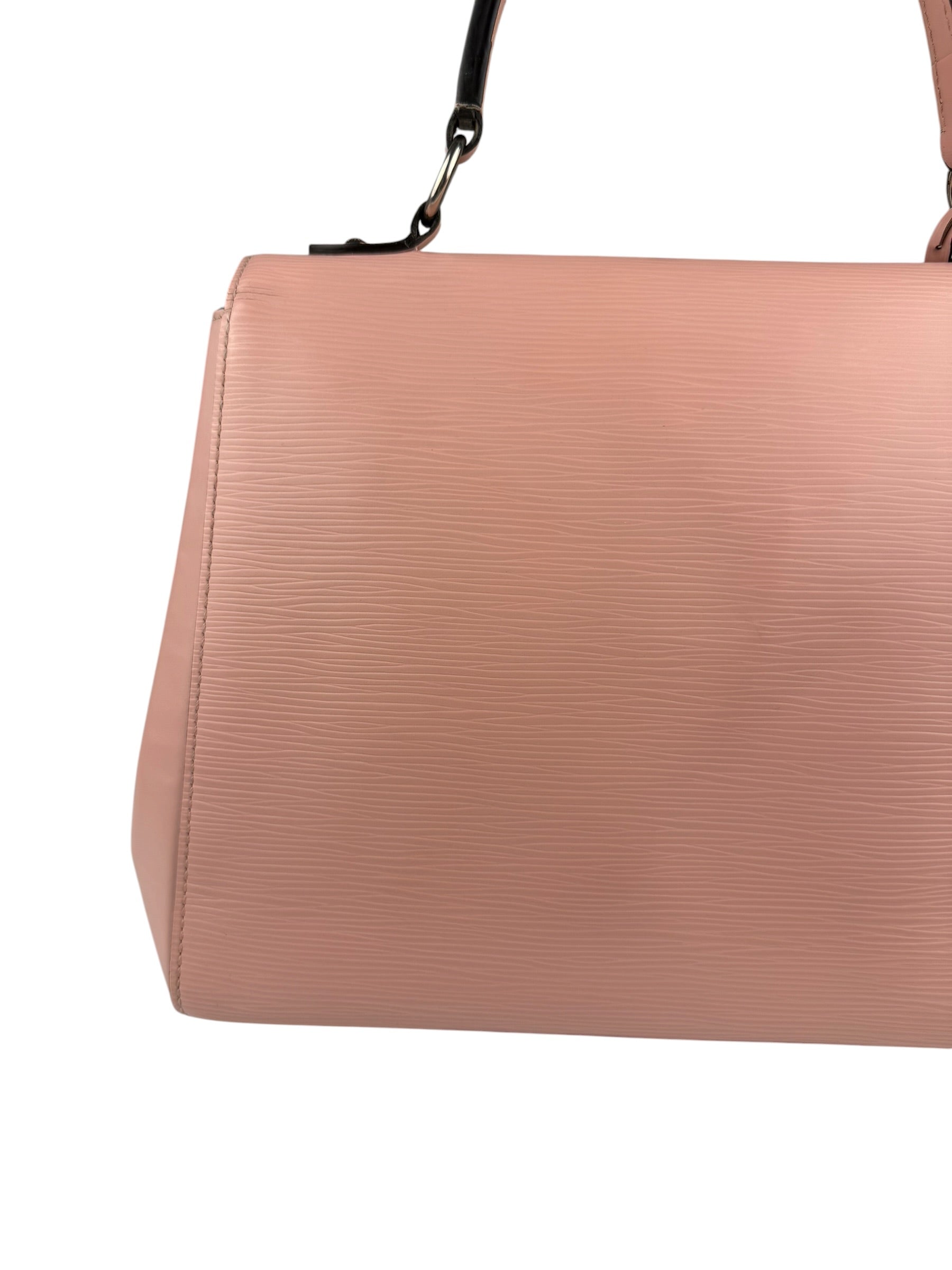 Louis Vuitton Nude Pink Epi Leather Cluny Rose Ballerine Hand Bag