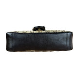 Gucci Beige/Black GG Marmont Shoulder Bag