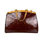 Louis Vuitton Bronze Monogram Vernis Brea MM 2Way Handbag