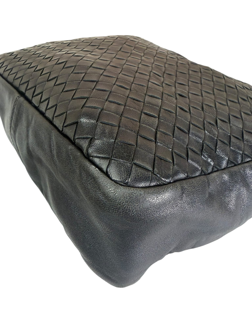 Bottega Veneta Black Intrecciato Hobo Bag