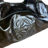 Loewe Vintage Nappa Aire Brown Patent Handbag
