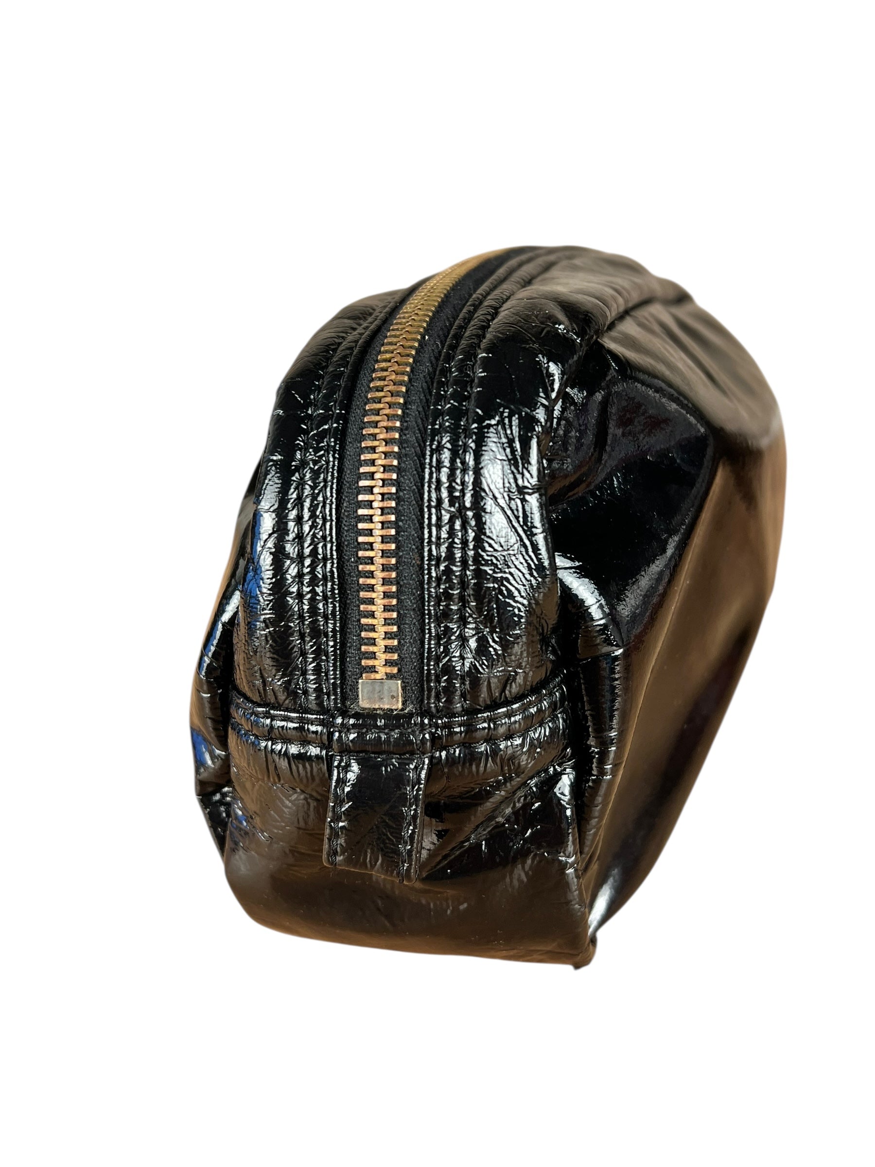 Prada Black Patent Vernice Cosmetic Pouch