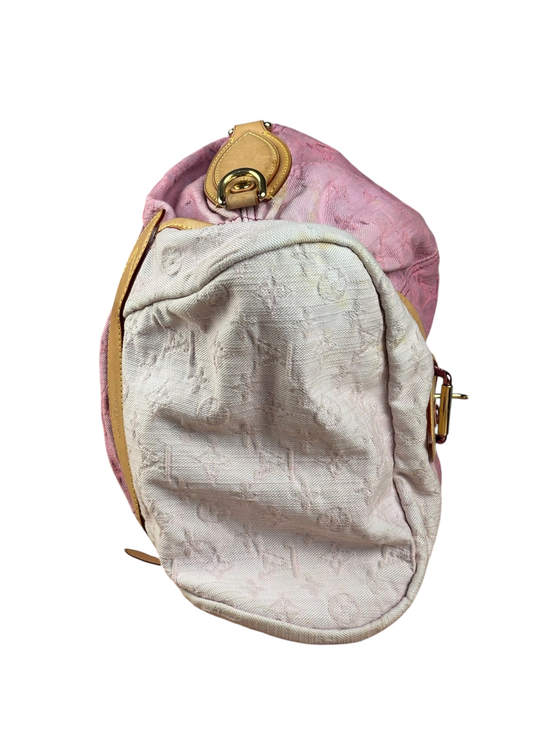 Louis Vuitton Pink Denim Monogram Sunshine Crossbody Bag