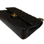 Chanel Black Quilted Leather Classic Medium Double Flap Bag 2014