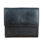 Gucci Vintage Black GG Jackie Buckle Compact Wallet