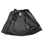 Vintage Black Vegan Leather Long Coat