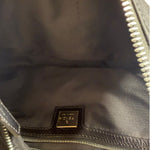 Fendi Black Leather Trim Mamma Baguette