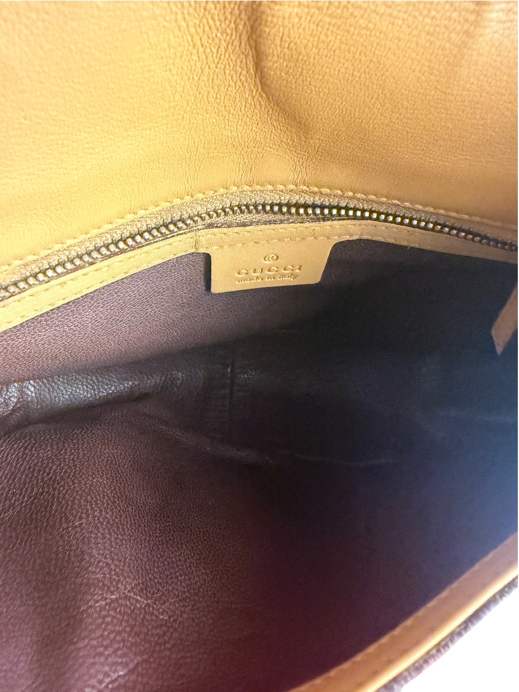 Gucci Vintage Camel Horsebit Shoulder Bag