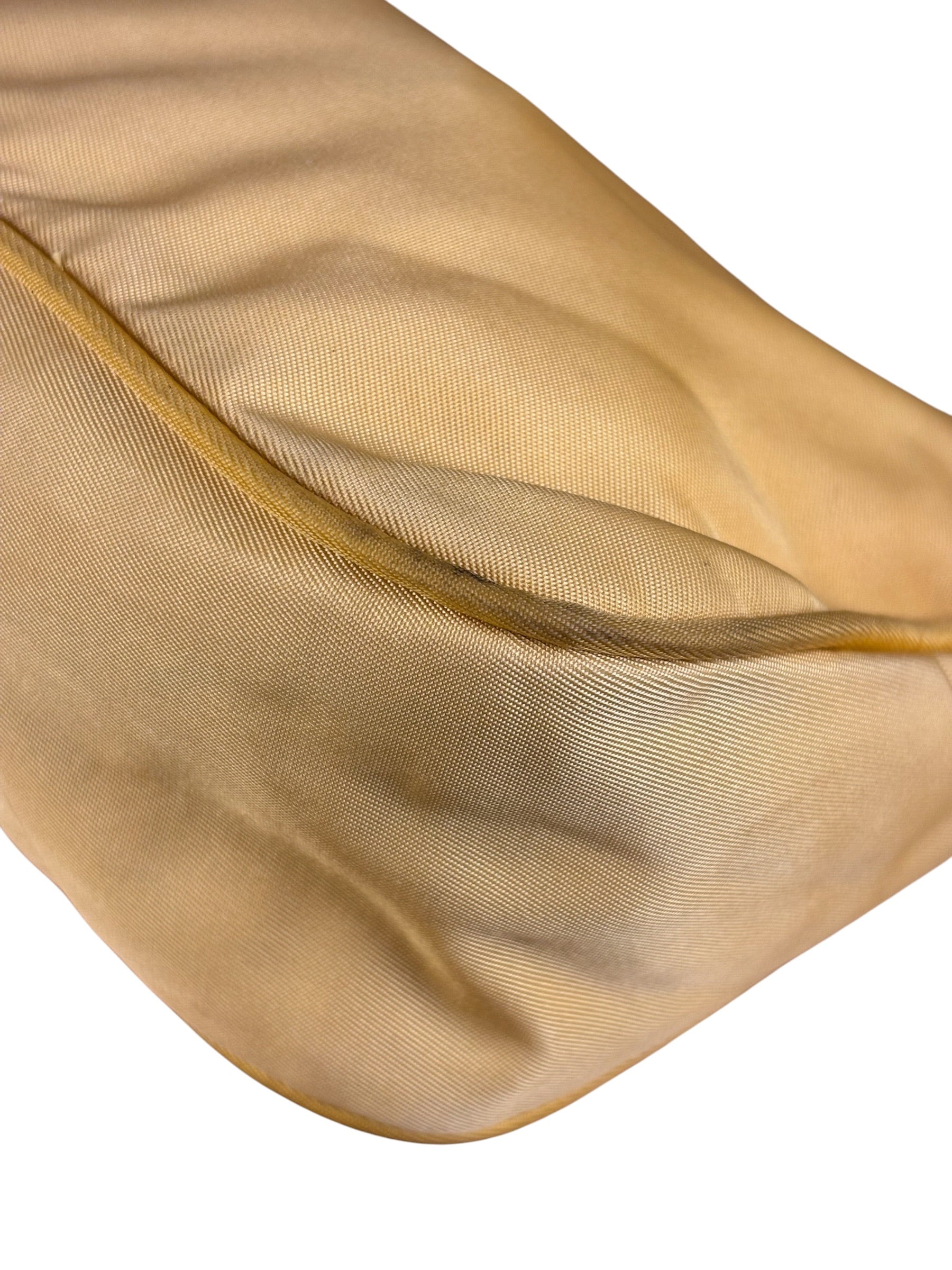 Prada Vintage Yellow Nylon Pochette