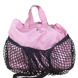 Balenciaga Pink/Black 24/7 Layered Mesh Tote Bag