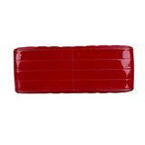 Saint Laurent Red Patent Vicky Chain Flap Bag