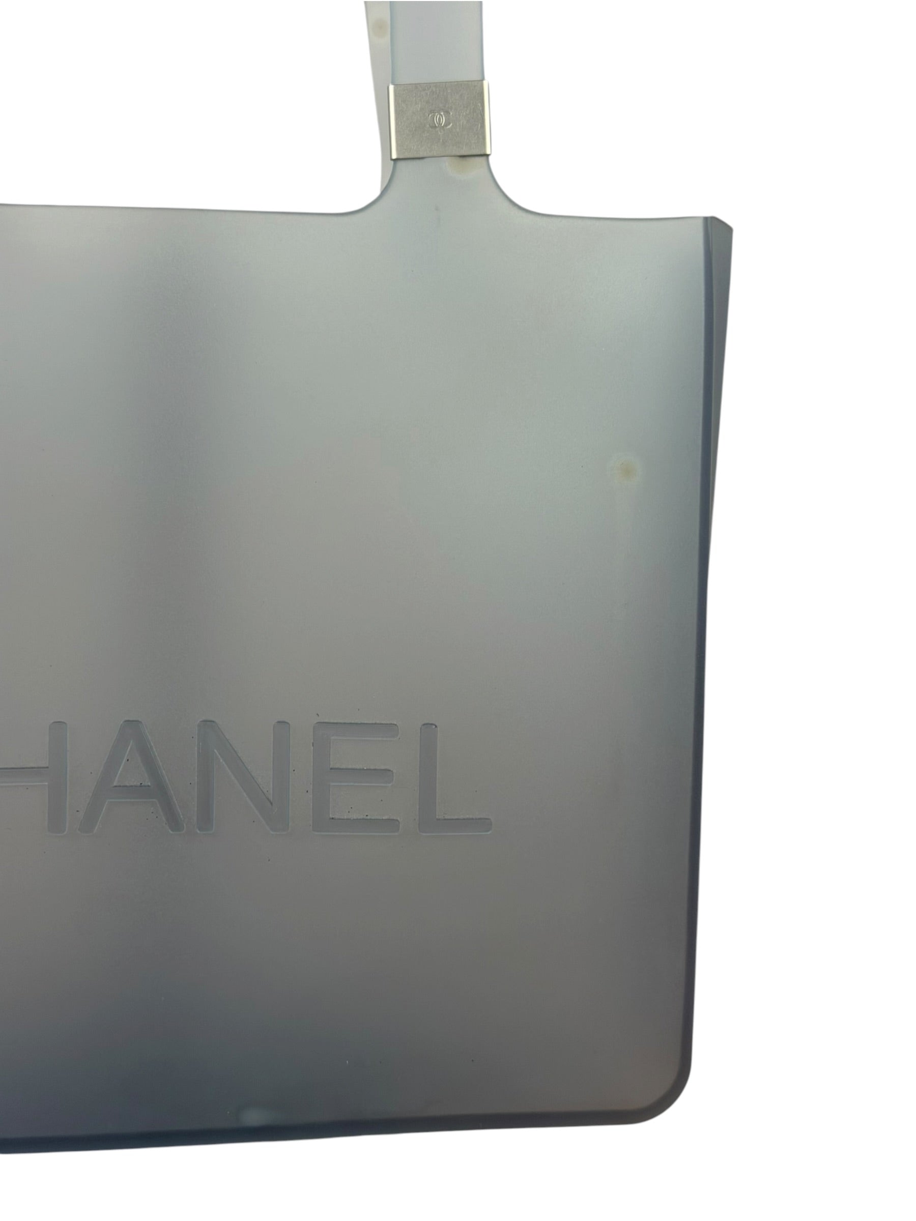 Chanel Blue Rubber Jelly Tote Bag