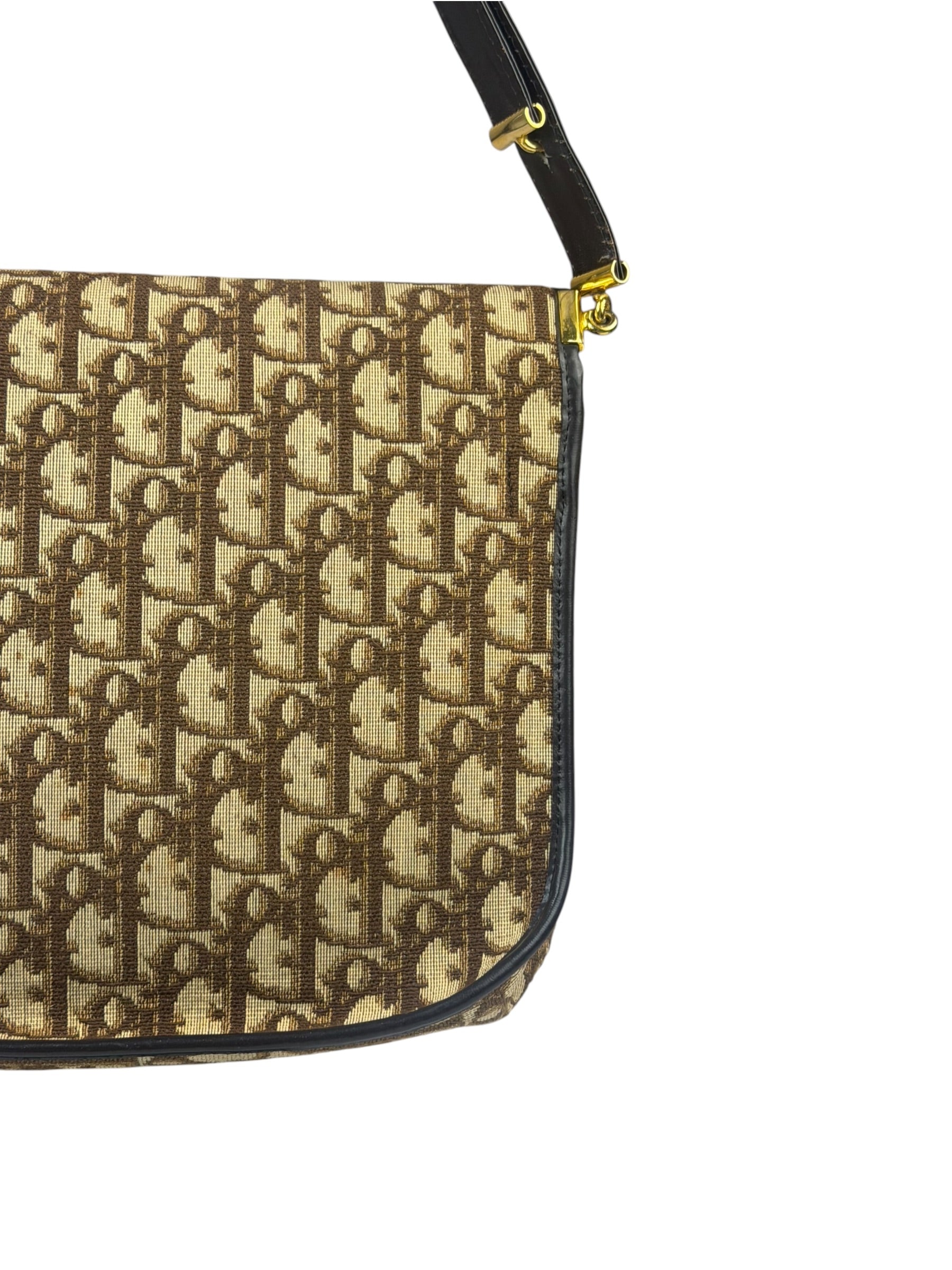 Christian Dior Vintage Brown Trotter Shoulder Bag