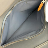Hermes Light Blue Canvas Leather Trim Cabag Elan Tote