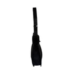 Gucci Black Canvas Leather Trim Shoulder Bag