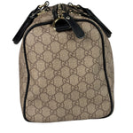 Gucci Beige Leather Gg Supreme Italian Flag Joy Boston Bag