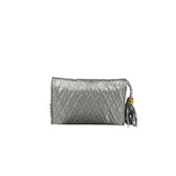 Chanel Vintage Metallic Silver Quilted Tassel Flap Bag 1997